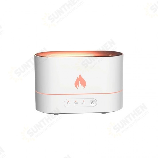 Creative Simulation Flame LED Night Light 3D Flame Aromatherapy Diffuser for Living Room Bedroom USB Rechargeable