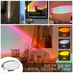 Crystal Sunset Projection Lamp Decoration Floor Bedroom Night Light Atmospheres Crystal Sunset Projection Lamp Decoration Floor Bedroom Night Light Atmospheres