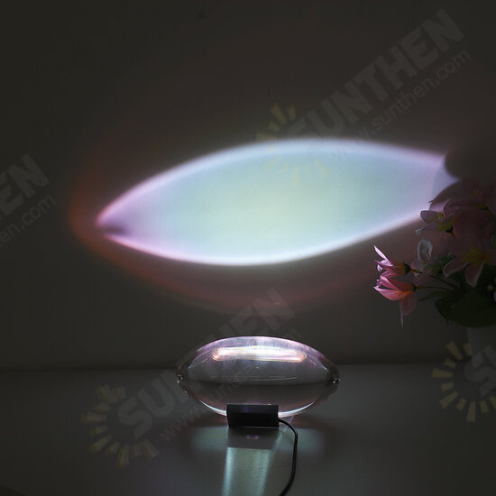 Crystal Sunset Projection Lamp Decoration Floor Bedroom Night Light Atmospheres