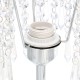 Crystal Table Pendant Lamps Bedroom Modern Wedding Decoration Dimmable Desk Lamp for Bedside Living Room Lighting