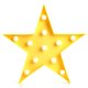 Cute LED Five-Pointed Star Night Light for Baby Kids Bedroom Home Decor