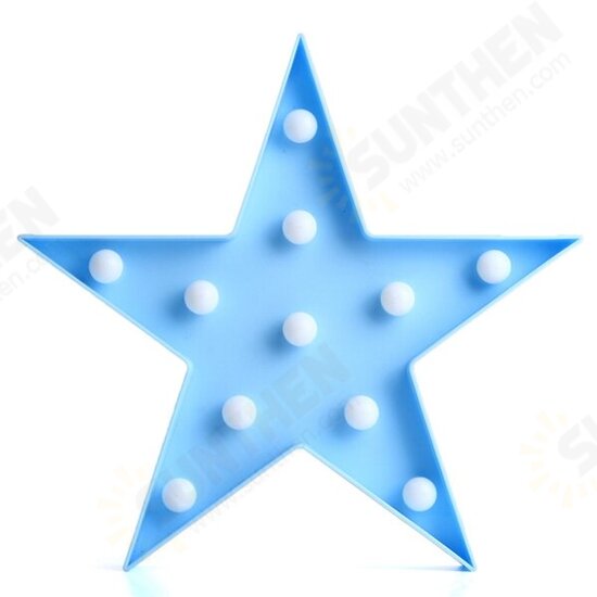 Cute LED Five-Pointed Star Night Light for Baby Kids Bedroom Home Decor