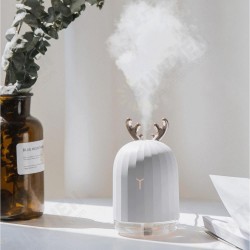 Cute White Deer / Pink Rabbit 220ML Humidifier Air Purifier USB Colorful Light for Home Office Car Cute White Deer / Pink Rabbit 220ML Humidifier Air Purifier USB Colorful Light for Home Office Car