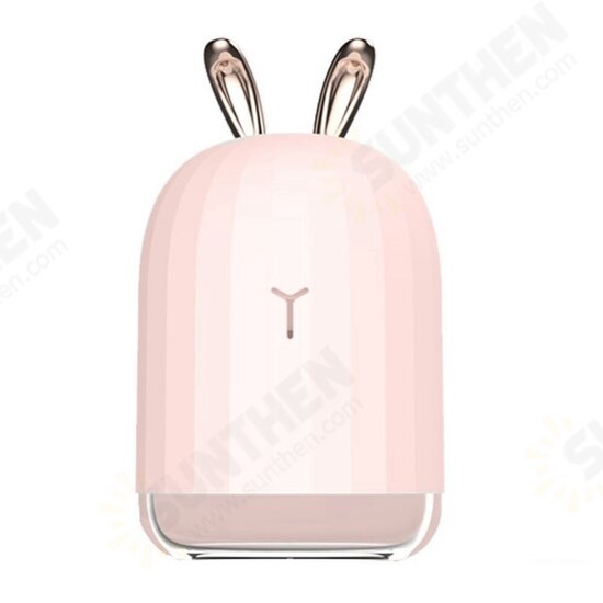 Cute White Deer / Pink Rabbit 220ML Humidifier Air Purifier USB Colorful Light for Home Office Car Cute White Deer / Pink Rabbit 220ML Humidifier Air Purifier USB Colorful Light for Home Office Car
