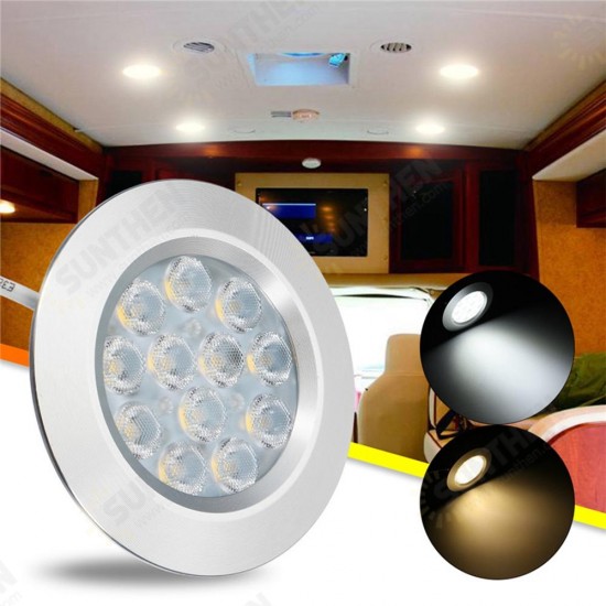 DC12V 3W 12 LED Spot Cabinet Light Interior Lamp For Transporter Van Boat Car RV