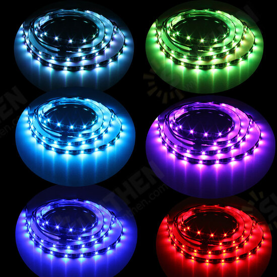 DC12V 4PCS 50CM Waterproof LED Strip Light RGB Outdoor Lamp + 24Keys Remote Control + Power Adapter DC12V 4PCS 50CM Waterproof LED Strip Light RGB Outdoor Lamp + 24Keys Remote Control + Power Adapter