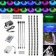 DC12V 4PCS 50CM Waterproof LED Strip Light RGB Outdoor Lamp + 24Keys Remote Control + Power Adapter DC12V 4PCS 50CM Waterproof LED Strip Light RGB Outdoor Lamp + 24Keys Remote Control + Power Adapter