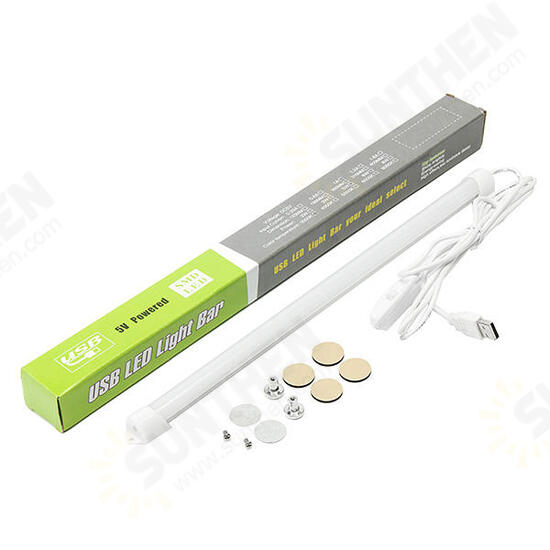 DC5V 5W/6W White/Warm White 24LED USB Light Strip With Switch for Reading