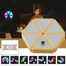 DC5V USB DIY Smart Puzzle Night Light Touch-sensitive Color-changing Toy DC5V USB DIY Smart Puzzle Night Light Touch-sensitive Color-changing Toy