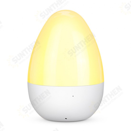 Smart Mini LED Night Light Voice Control 360° Light Angle 200 Lumen Eye-Caring 3 Adjustable Color Temperature Baby Night Light