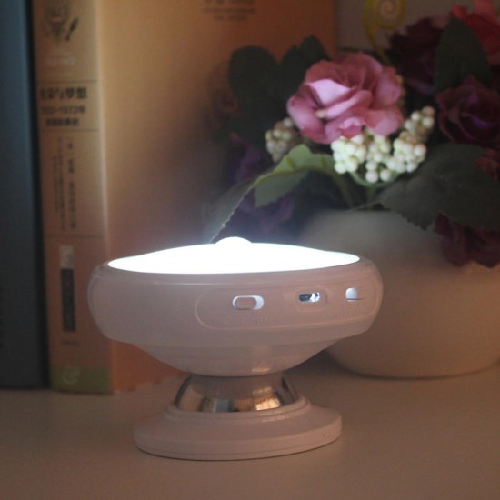 DX-004 360° Rotation Human Body Sensor LED Night Light Magnetic Holder USB Rechargeable Lamp