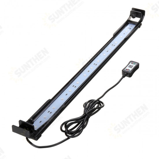 Dimmable 52CM 16W bluetooth APP Controlled RGB LED Aquarium Lighting Adjustable Top Light Suitable for Aquarium/Fish Tank