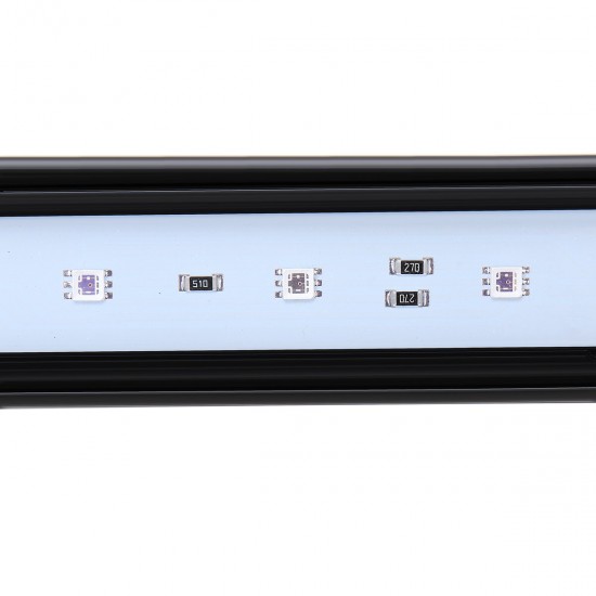 Dimmable 52CM 16W bluetooth APP Controlled RGB LED Aquarium Lighting Adjustable Top Light Suitable for Aquarium/Fish Tank