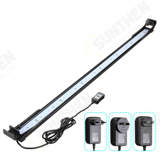 Dimmable 72CM 24W bluetooth APP Controlled RGB LED Aquarium Lighting Adjustable Top Light Suitable for Aquarium/Fish Tank