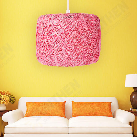 E27 Modern Pendant Light Rope Ceiling Lamp Chandelier Home Fixture Decoration Lamp Cover