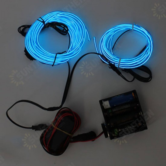 EL Wire Neon Light Flexible Rope Tube Auto Car Interior Decoration LED Strip Light Atmosphere Lamp