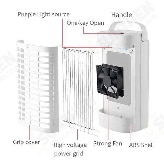 Electric Shock + Suction Mosquito Repellent Light Mute LED Lamp Insect Killer Electric Shock + Suction Mosquito Repellent Light Mute LED Lamp Insect Killer