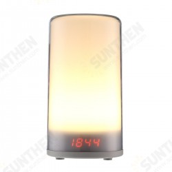 3W 3100K RGB Wake-up Lamp Digital Alarm Clock Warm White Light with 3 Dimmable Modes for Bedroom 3W 3100K RGB Wake-up Lamp Digital Alarm Clock Warm White Light with 3 Dimmable Modes for Bedroom