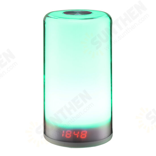 3W 3100K RGB Wake-up Lamp Digital Alarm Clock Warm White Light with 3 Dimmable Modes for Bedroom