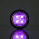 6PCS DC 4.5V RGB 3800-4000K 4 Modes Touch Round Cabinet Light with 2PCS Remote Controller for Bedroom