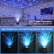 USB RGB LED Galaxy Projector Light Starry Sky Ocean Music Night Light with Remote Control