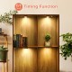 6PCS Under Cabinet Light Dimmable RGB LED Kitchen Lamp Closet Cupboard Lighting