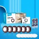 6PCS Under Cabinet Light Dimmable RGB LED Kitchen Lamp Closet Cupboard Lighting 6PCS Under Cabinet Light Dimmable RGB LED Kitchen Lamp Closet Cupboard Lighting