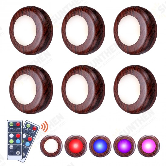 6PCS Under Cabinet Light Dimmable RGB LED Kitchen Lamp Closet Cupboard Lighting 6PCS Under Cabinet Light Dimmable RGB LED Kitchen Lamp Closet Cupboard Lighting
