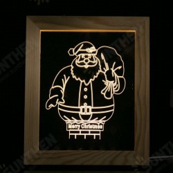 FL-713 3D Photo Frame Illuminative LED Night Light Wooden Santa Claus Christmas USB Lamp FL-713 3D Photo Frame Illuminative LED Night Light Wooden Santa Claus Christmas USB Lamp