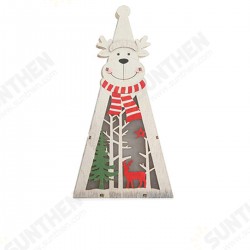 Festival Wooden LED Christmas Light Display Ornament for Christmas Home Table Decorations Festival Wooden LED Christmas Light Display Ornament for Christmas Home Table Decorations