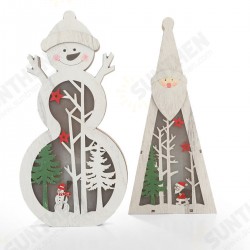 Festival Wooden LED Christmas Light Display Ornament for Christmas Home Table Decorations Festival Wooden LED Christmas Light Display Ornament for Christmas Home Table Decorations