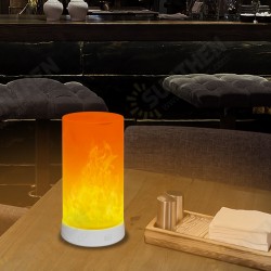 Flame Effect Light Decorative Table Lamp Night Light USB Charging Atmosphere Light for Restaurant Bar Bedroom Living Room Flame Effect Light Decorative Table Lamp Night Light USB Charging Atmosphere Light for Restaurant Bar Bedroom Living Room