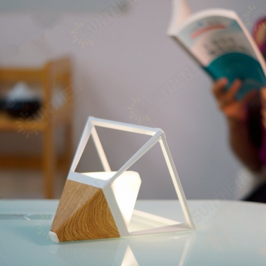 GX-L01 LED Night Light USB Interface Charging Wall Lamp Art Pyramid Shape 2200mAh Battery Life GX-L01 LED Night Light USB Interface Charging Wall Lamp Art Pyramid Shape 2200mAh Battery Life