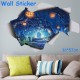 Halloween 3D Wall Sticker Decal Lamp Removable DIY Scary Decal Poster Mural Decor