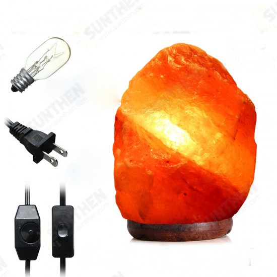 Himalayan Glow Hand Carved Natural Crystal Salt Night Lamp 30X18CM Size Table Light With Dimmer Switch