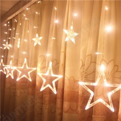 HT-336 220V LED Light String Star Shape Curtain Light Home Decor Celebration Festival Wedding HT-336 220V LED Light String Star Shape Curtain Light Home Decor Celebration Festival Wedding