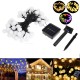 IP65 Waterproof Christmas Light Solar Lamp String Outdoor Lawn Garden Landscape Christmas Decorative Lights