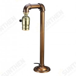 Industrial Water Pipe E27 Bulb Lamp Light Desk Table Lamp Home Bedroom Fixture Decor Industrial Water Pipe E27 Bulb Lamp Light Desk Table Lamp Home Bedroom Fixture Decor