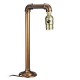 Industrial Water Pipe E27 Bulb Lamp Light Desk Table Lamp Home Bedroom Fixture Decor