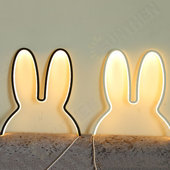 Ins Nordic Style Children Decoration Creative Led Lamp Rabbit Night Light