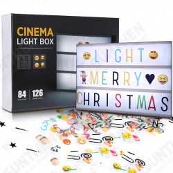 A4 LED Combination Light Box Night Light DIY Letter Symbol Card Decoration USB/Battery Powered Message Board A4 LED Combination Light Box Night Light DIY Letter Symbol Card Decoration USB/Battery Powered Message Board