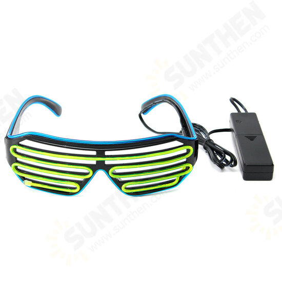 Double Blinds Luminous Glasses Cold Light Glasses Slotted Shutter Shade Type Glasses