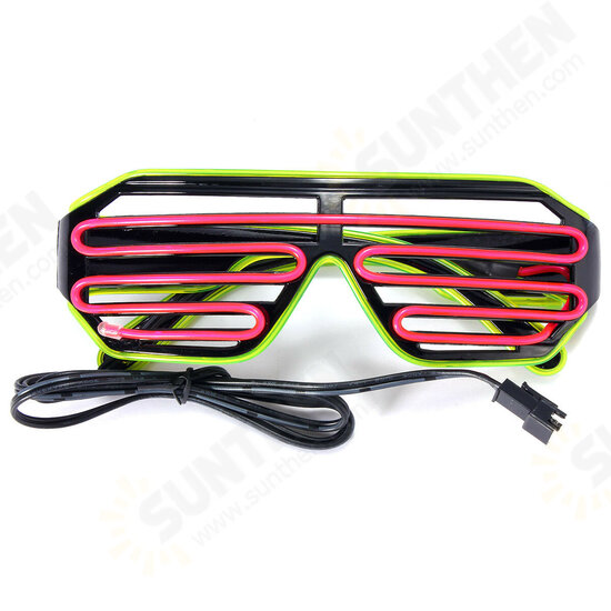 Double Blinds Luminous Glasses Cold Light Glasses Slotted Shutter Shade Type Glasses