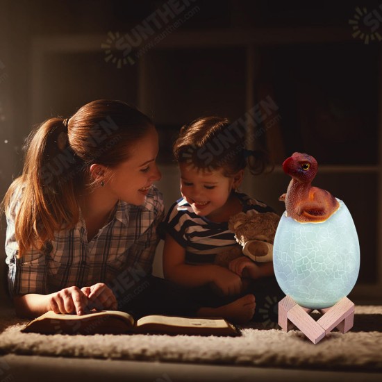 KL-02 Decorative 3D Oviraptor Dinosaur Egg Smart Night Light Touch Switch 3 Colors Change LED Nightlight For Christmas Gift KL-02 Decorative 3D Oviraptor Dinosaur Egg Smart Night Light Touch Switch 3 Colors Change LED Nightlight For Christmas Gift