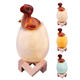 KL-02 Decorative 3D Oviraptor Dinosaur Egg Smart Night Light Touch Switch 3 Colors Change LED Nightlight For Christmas Gift