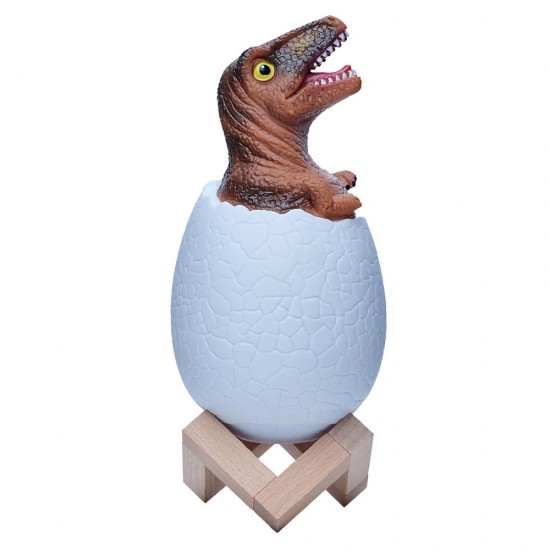 KL-02 Decorative 3D Raptor Dinosaur Egg Smart Night Light Touch Switch 3 Colors Change LED Nightlight For Christmas Gift
