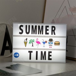 LED Creative Lamp with 96PCS Letter Message Cards DIY Combination A4 Light Box Photo Props Pendant Home Room Decor Night Table Desk Lamp USB/Battery Powered Message Board LED Creative Lamp with 96PCS Letter Message Cards DIY Combination A4 Light Box Photo Props Pendant Home Room Decor Night Table Desk Lamp USB/Battery Powered Message Board
