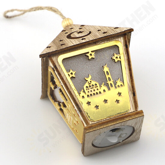 LED DIY House Wooden Lamp Festival Decorative Night Light Eid Mubarak Ramadan LED DIY House Wooden Lamp Festival Decorative Night Light Eid Mubarak Ramadan