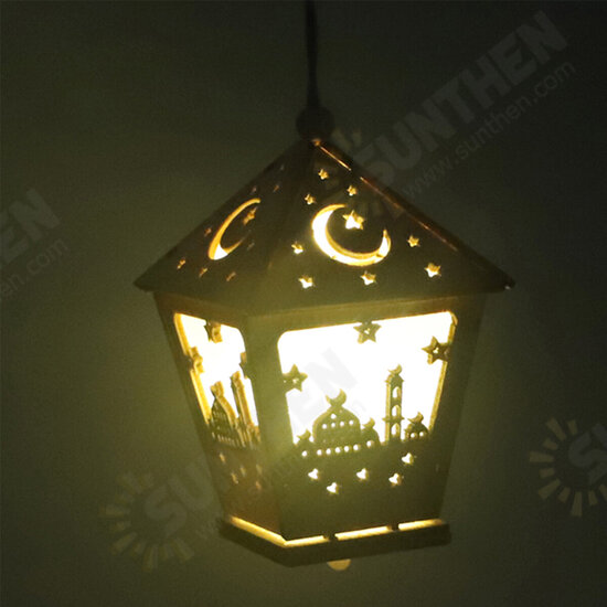 LED DIY House Wooden Lamp Festival Decorative Night Light Eid Mubarak Ramadan LED DIY House Wooden Lamp Festival Decorative Night Light Eid Mubarak Ramadan