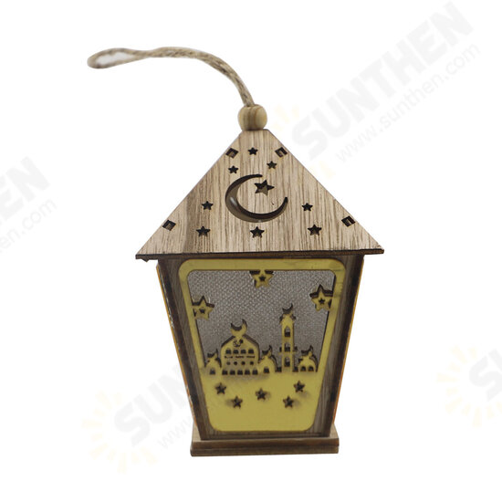 LED DIY House Wooden Lamp Festival Decorative Night Light Eid Mubarak Ramadan LED DIY House Wooden Lamp Festival Decorative Night Light Eid Mubarak Ramadan